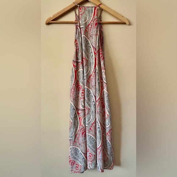 Zara|Vibrant Paisley Halter Mini Dress Tunic Lightweight & Flowy for Summer Sz M - Picture 6 of 7